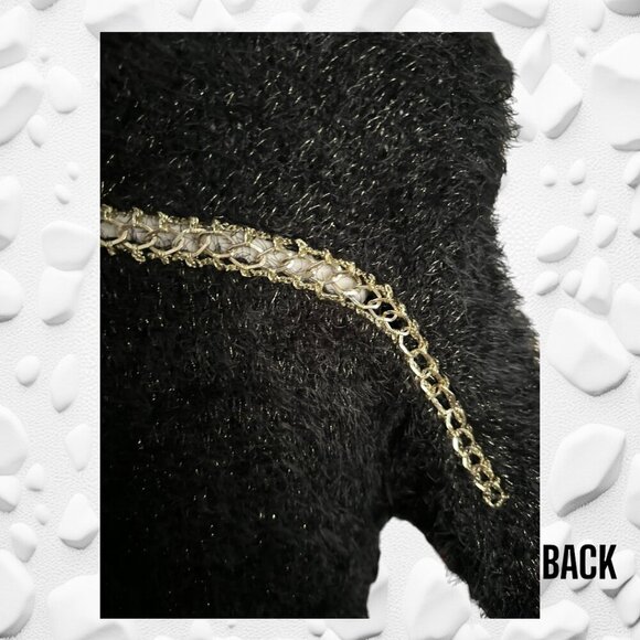 MELANIE LYNE GORGEOUS GOLD FLECK SOFT SWEATER - Picture 5 of 7